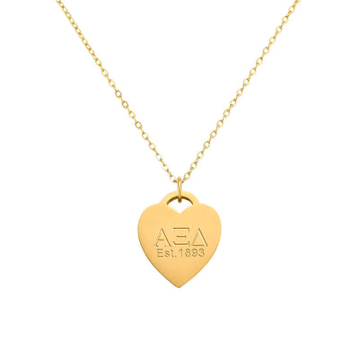Alpha Xi Delta- Heart Tag Set
