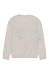 Lacy Bow Knitted Sweater