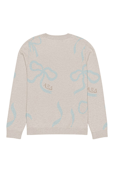 Lacy Bow Knitted Sweater