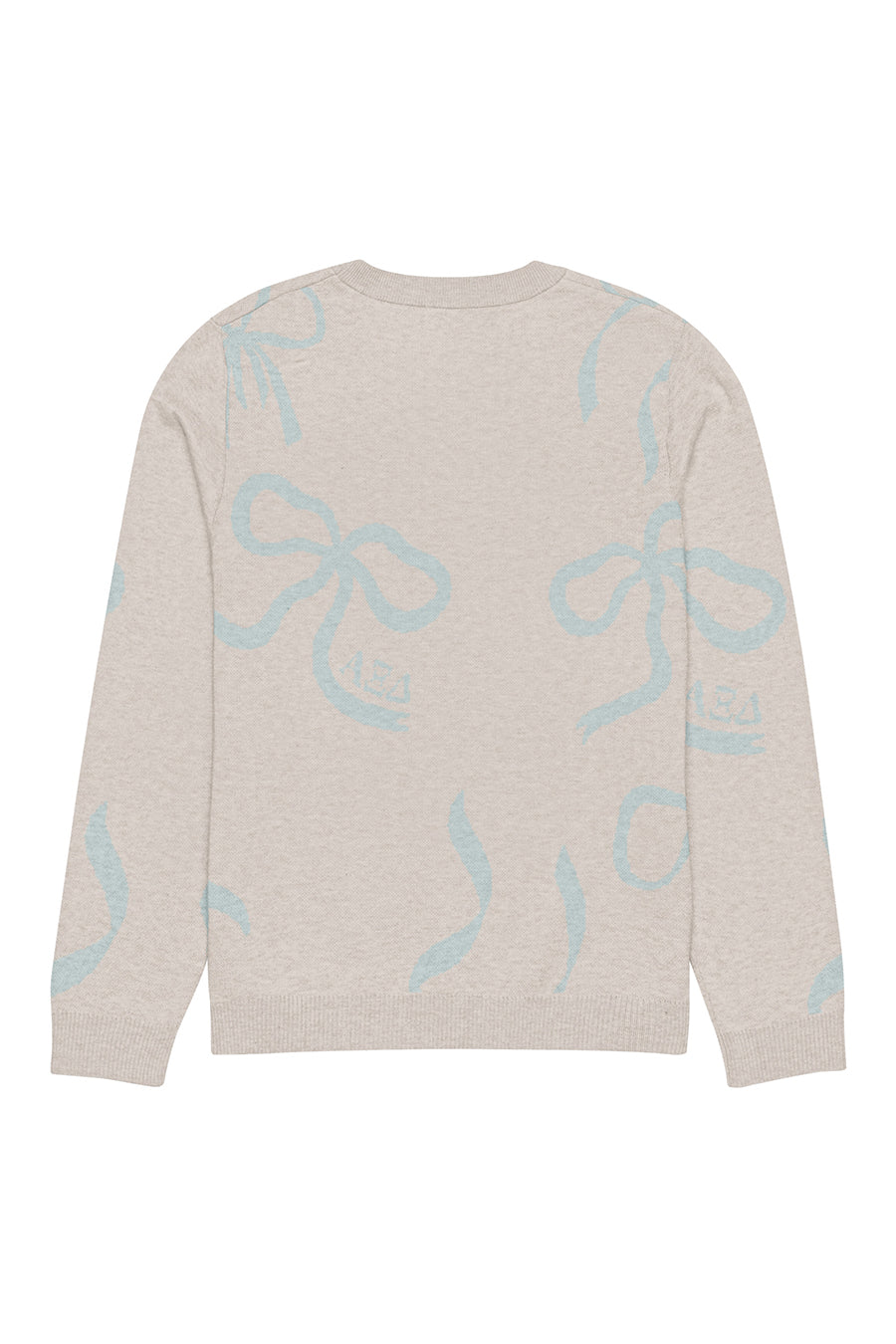 Lacy Bow Knitted Sweater