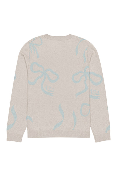 Lacy Bow Knitted Sweater