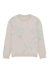 Lacy Bow Knitted Sweater