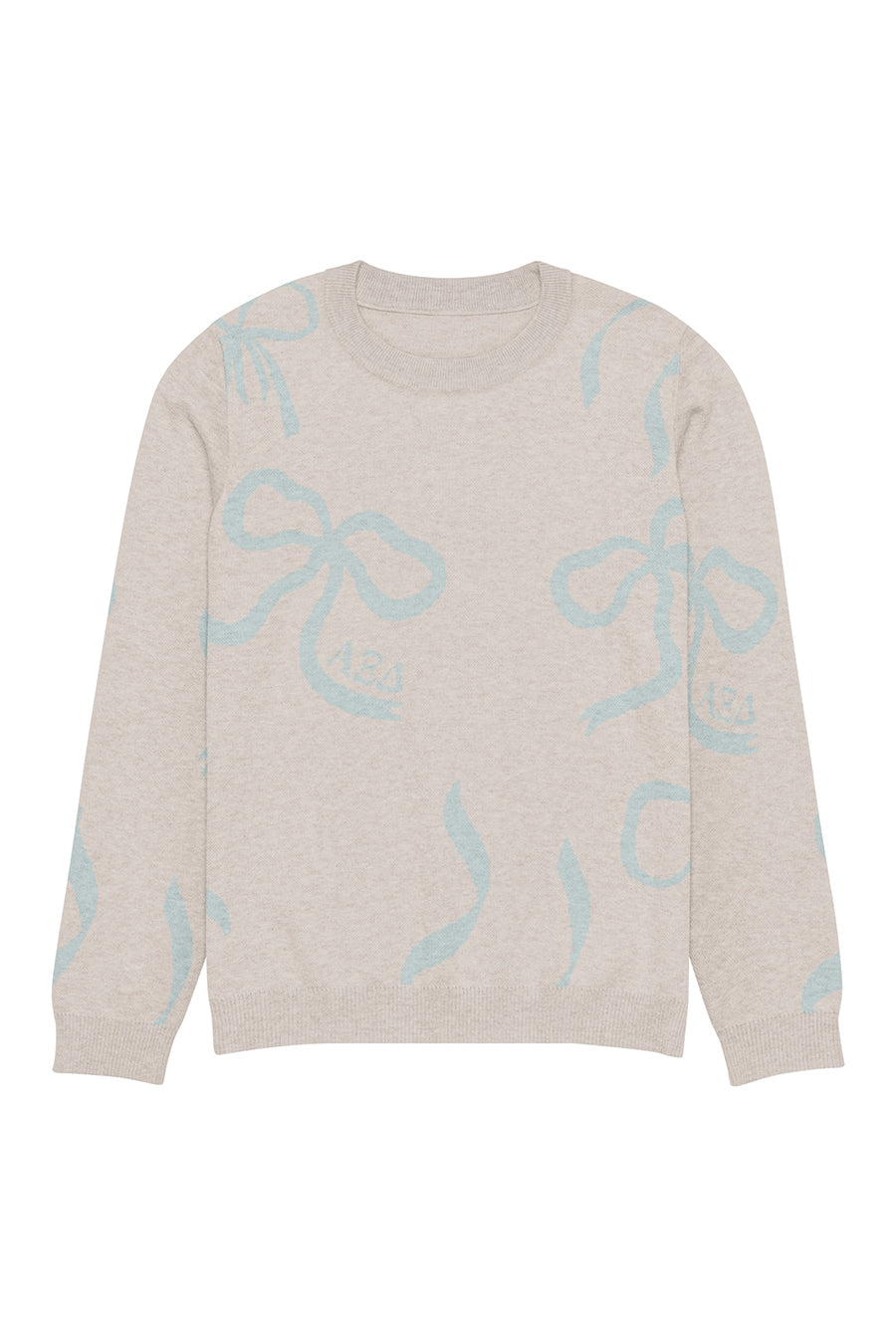 Lacy Bow Knitted Sweater