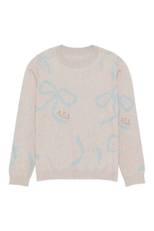 Lacy Bow Knitted Sweater