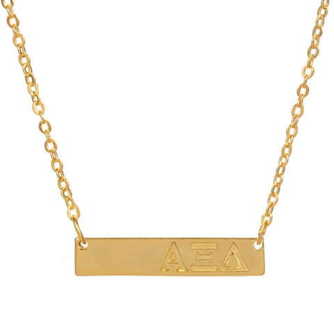 Gold Bar Necklace - Xi Boutique