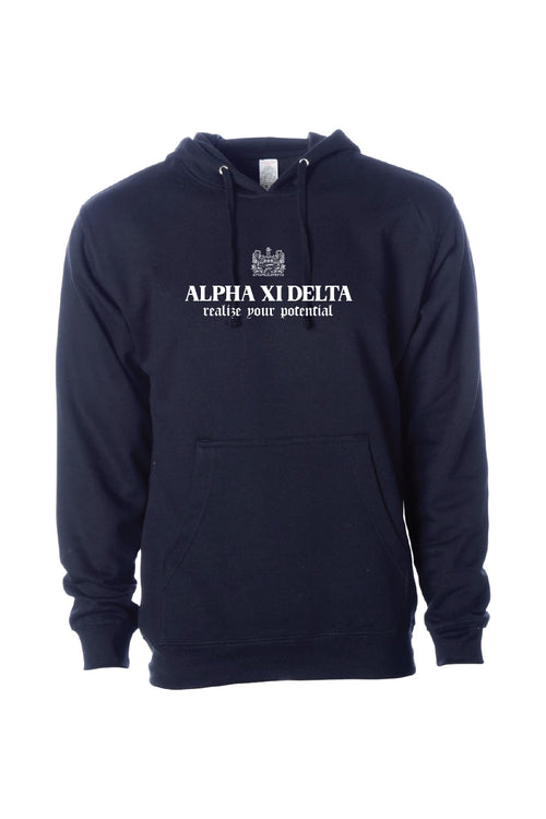 Navy Crest Hoodie