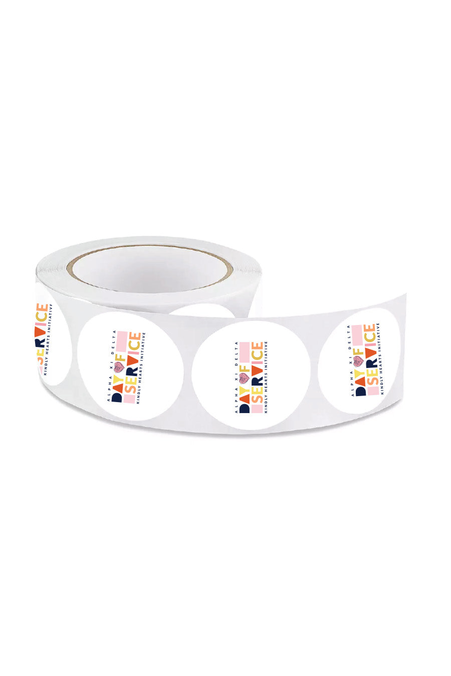 A Roll of Day Of Service Stickers