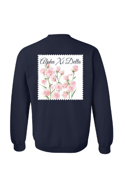 Floral Stamp Crewneck - Xi Boutique