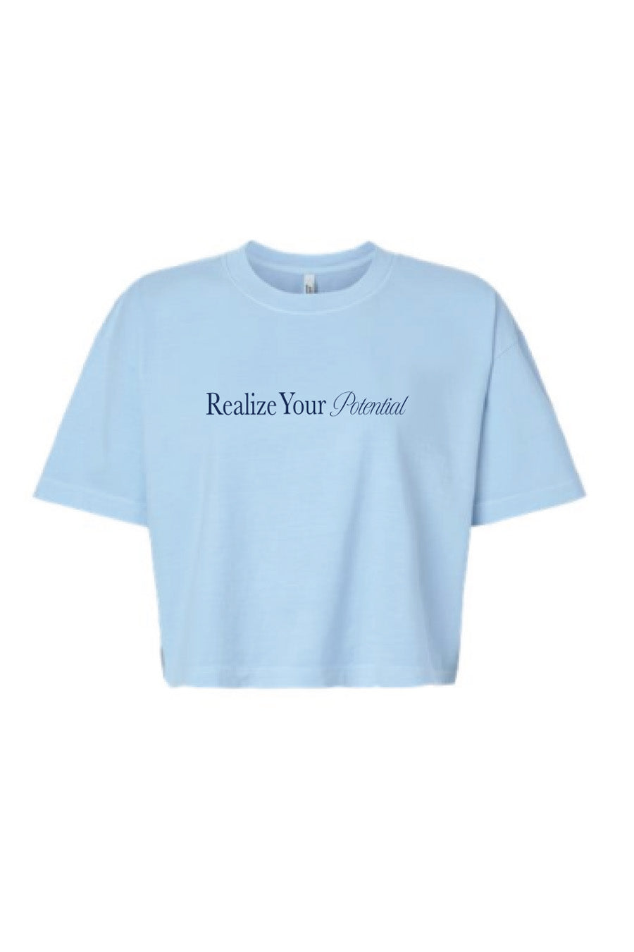 Realize Your Potential Boxy Crop Tee