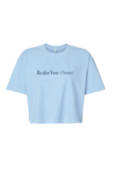 Realize Your Potential Boxy Crop Tee - Xi Boutique