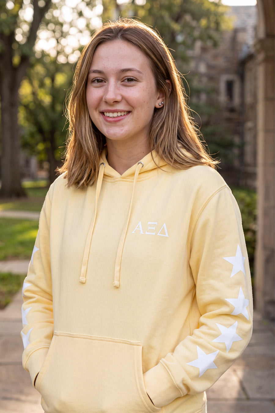 Star Sleeve Hoodie