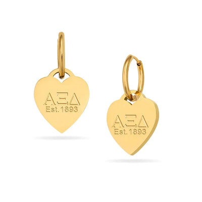 Alpha Xi Delta- Heart Tag Set