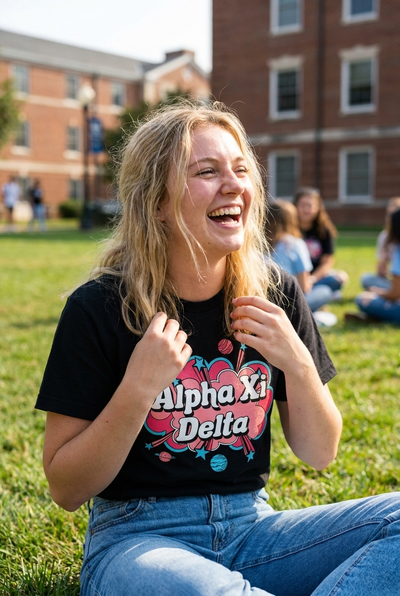 In Space with Alpha Xi Delta Tee - Xi Boutique