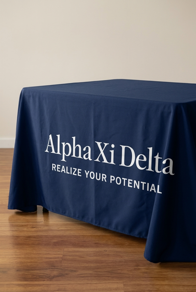 Slogan Navy Tablecloth - Xi Boutique