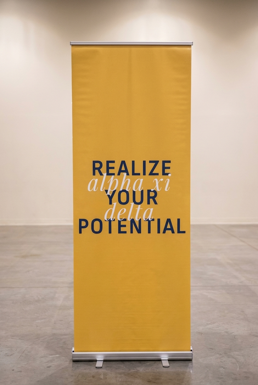 Slogan Retractable Banner - Xi Boutique