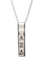 Vertical Bar Letters Necklace - Xi Boutique