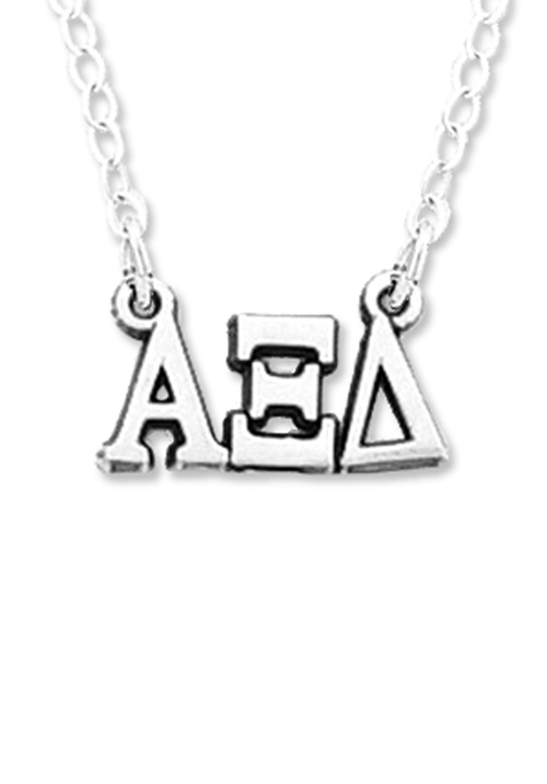 Horizontal Greek Letters Necklace - Xi Boutique