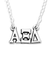 Horizontal Greek Letters Necklace - Xi Boutique