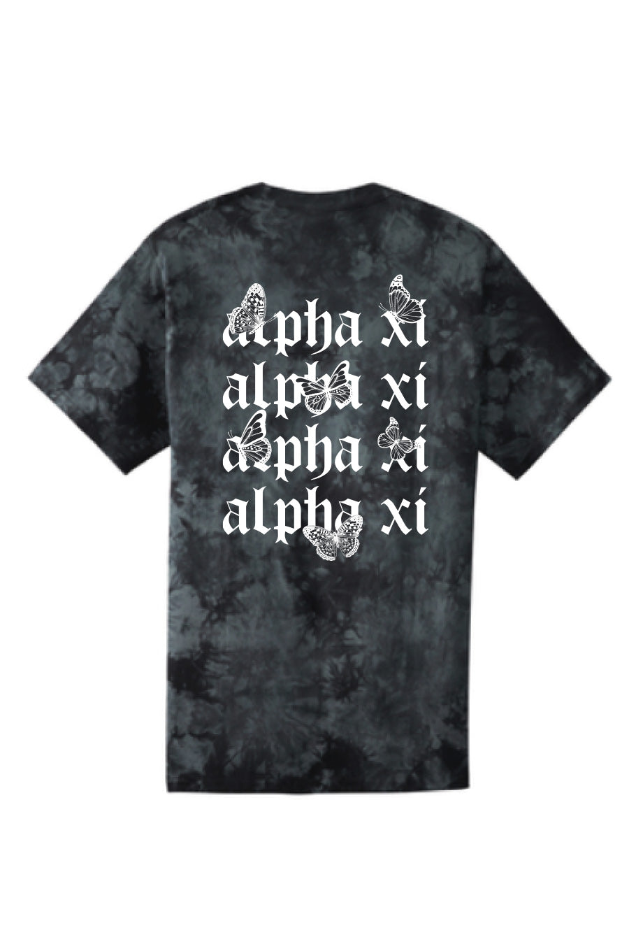 Black Crystal Tie-Dye Tee