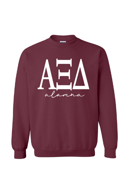 Alumna Large Letter Crew Sweatshirt