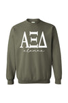 Alumna Large Letter Crew Sweatshirt