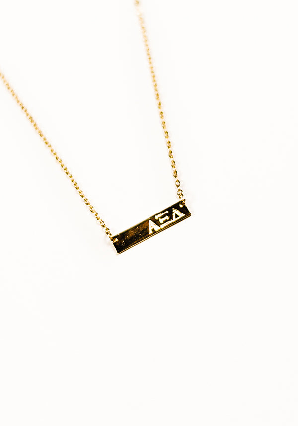 Gold Bar Necklace