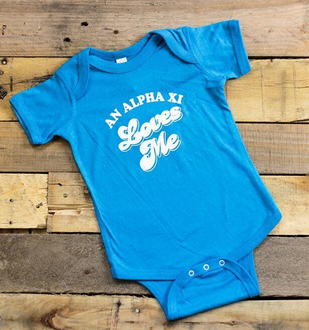 An Alpha Xi Loves Me Onesie